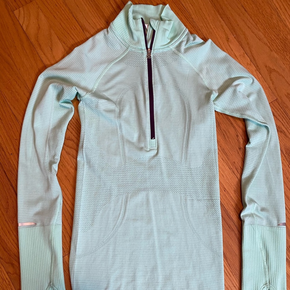Swiftly half zip- lululemon teal